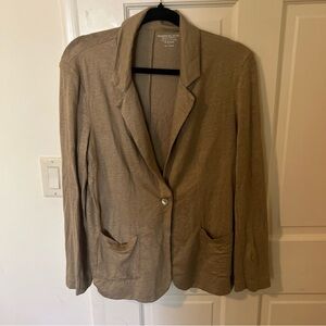 Light Cotton Stretch beige Blazer 4